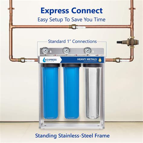 express water heavy metal whole house water filter installation instructions|water filters that remove aluminum.